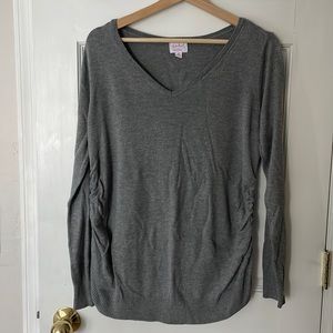 Isabel Maternity Grey Lightweight Sweater